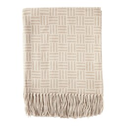 Vinga Lenox Geometric Throw - Brown - One Size