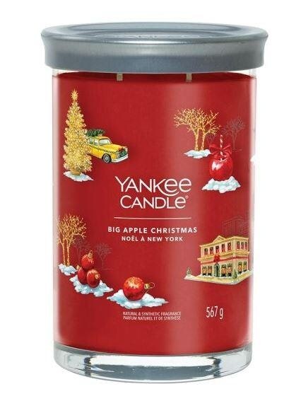 Yankee Candle Signature Big Apple Christmas Large Jar Red 567g Red L
