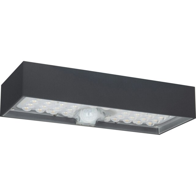 Luceco Solar Brick Light & PIR Motion Sensor, IP65, 900lm, 6W, 3000K