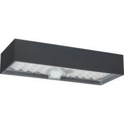 Luceco Solar Brick Light & PIR Motion Sensor, IP65, 900lm, 6W, 3000K