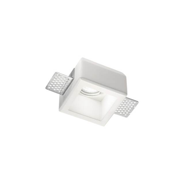 Samba Indoor Plaster In Recessed Ceiling Lamp 1 Light White, GU10