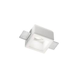 Samba Indoor Plaster In Recessed Ceiling Lamp 1 Light White, GU10