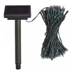 Solar Powered 50 String Lights LED - Cool White Green 1