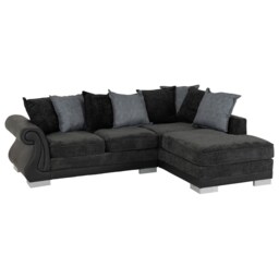 Elsa Corner Sofa - L177 x W88 x H234 cm - Dark Grey