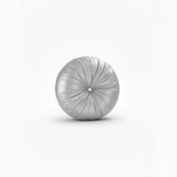 Round Diamante Cushion Sparkly Crystal Embellished Glam Filled Cushion Silver