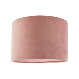 "Soft Velvet Blush Pink Fabric Round Lamp Shade for Table or Pendant Pink 12"""