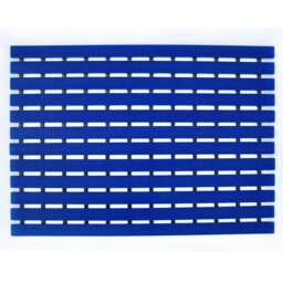 PVC Duckboard Non-Slip Shower Mat - 61cm x 43cm Blue Blue