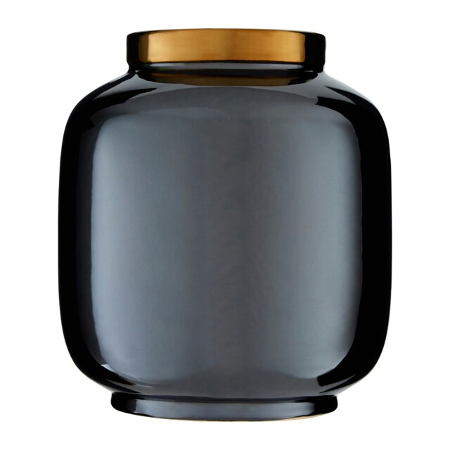 Interiors by Premier Black Metallic Vase Multi