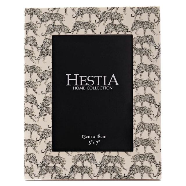 "Hestia Jaguar Resin Photo Frame - 5""x7"" HE1862F57 Multi One Size"