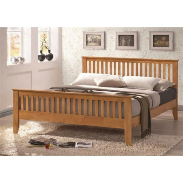 Curved Tubular Black Nickel Metal Bed Frame - Single 3ft