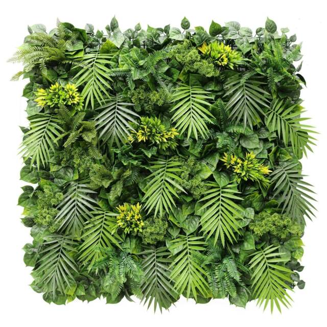 True Products Premium Artificial Living Wall Green Plant Panel 1m x 1m - Eden