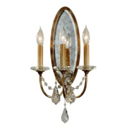 Valentina 3 Light Indoor Candle Wall Light Bronze, E14