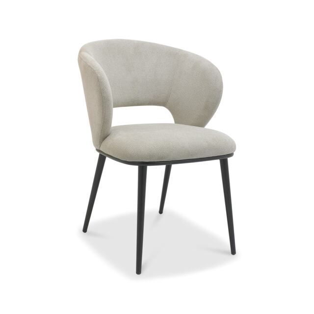 Bentley Designs - Luca - Dining Chair in Beige Fabric (Pair)
