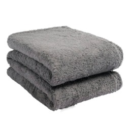 OHS Teddy Fleece Blanket, 125x150cm - Charcoal