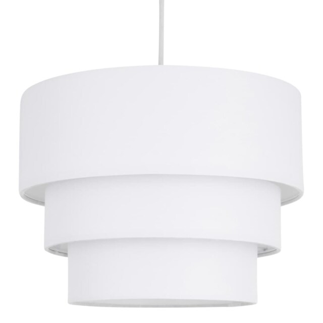 White 3 Tier Ceiling Light Shade White Large 1