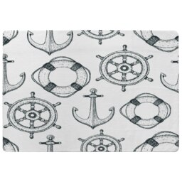 Anchor & Wheel (Rug) Black L