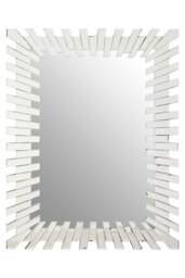 Puzzle Sunburst Wall Mirror Silver