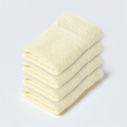 Homescapes Turkish Cotton Face Cloth - Set of 4, Yellow