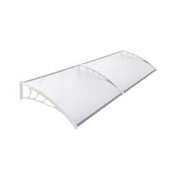 Living and Home Window Door Awning Canopy with Brackets - L190*W100*H28-White