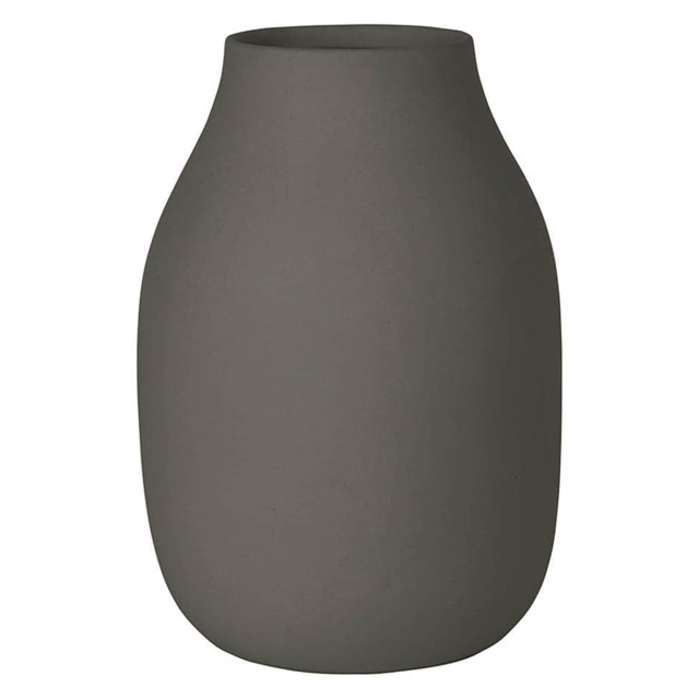 Blomus Colora Ceramic Vase S - Steel Gray