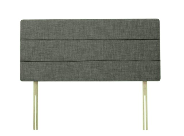 Milan Charcoal Linen Headboard Double Multi