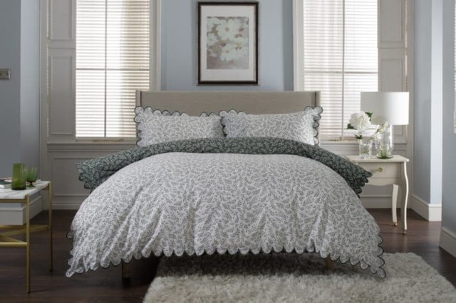 Ashling Garden Cotton Duvet Set Green King