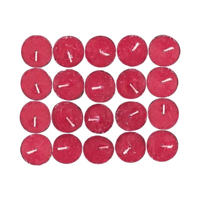 Aladino Mixed Berries Tea Lights (Pack of 20) Red Red One Size 1
