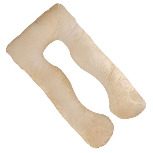 Dreamcatcher U-Shaped Pregnancy Pillow Shredded Memory Foam Maternity Nursing Support Cushion - Cream Cream Cream U Shape - Cream 1