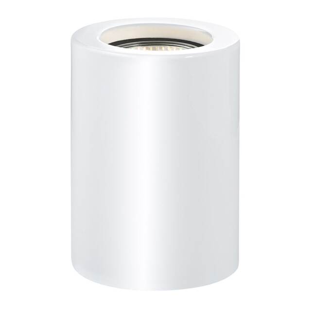 Small and Contemporary White Gloss LED Table/Floor Lamp Uplighter White White 1