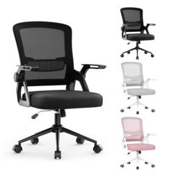 Rattantree Ergonomic Swivel Computer Chair with Flip-Up Armrests