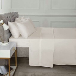 "Percale 180TC 10"" Fitted Sheet - Cream Cream Single 1"