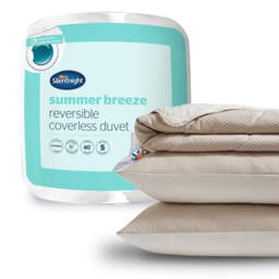 Silentnight Summer Breeze Seersucker Coverless Duvet 2.5 Tog Cream Natural Cream Taupe Single