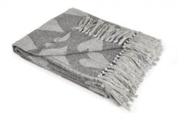 Love Collection Recycled Cotton Throw in Grey