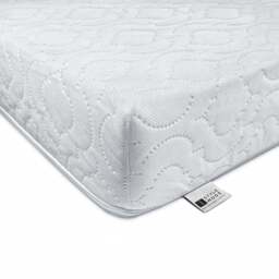 Cot Bed Foam Mattress Breathable & Waterproof Zipped Removable Washable Cover, Anti Allergy, White (160 x 80 x 13)