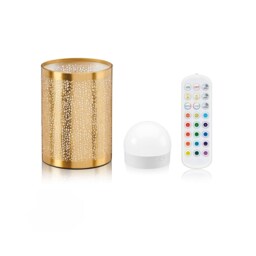 Omniance Seraphine Rechargeable Wireless Table Lamp with Remote Gold Brass