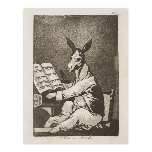 "And so was his grandfather Francisco Goya Huge Wall Art Poster Print 24X32"""