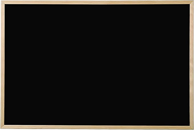 KAV Chalk Boards for Walls Wooden Frame Chalk blackboards Boards for Home Office Wall Chalkboard with Chalk & Eraser (400 x 600mm)