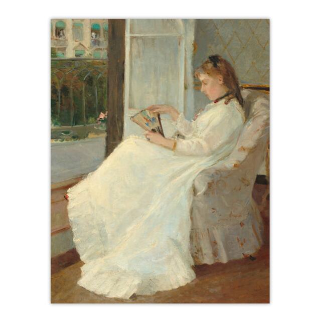 Portrait of Sister at a Window Morisot Huge Wall Art Print 18X24 In