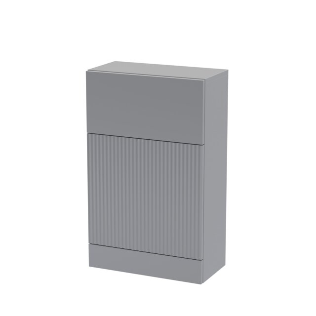 Balterley Contemporary Bathroom Fluted Floor Standing Toilet WC Unit Grey Satin Grey