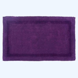 Homescapes Luxury Reversible Extra Large Bath Mat - Plum Purple Plum