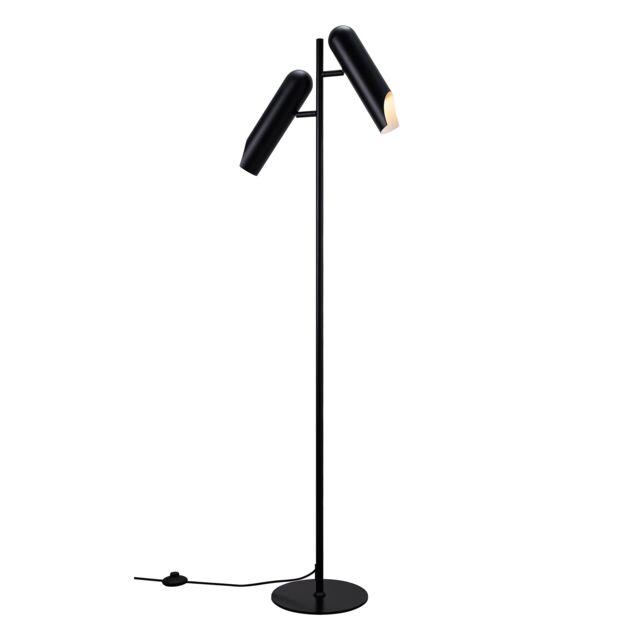 Nordlux Rochelle Indoor Floor Lamp Black Metal GU10 Adjustable Head - Mains Powered, IP20