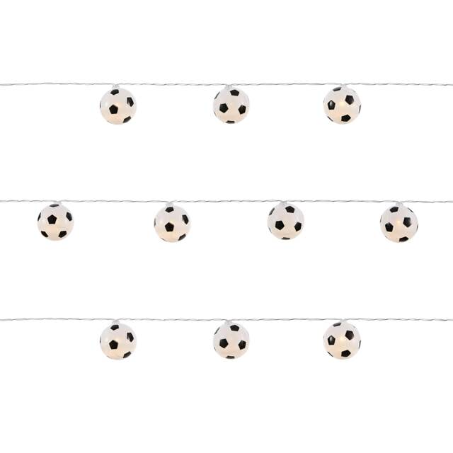 BHS Glow Kid's LED Football String Lights, Black Black Black 1