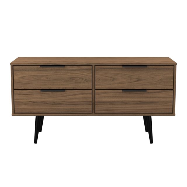 Fuji 4 Drawer Bed Box in Carini Walnut (Ready Assembled) Brown Carini Walnut