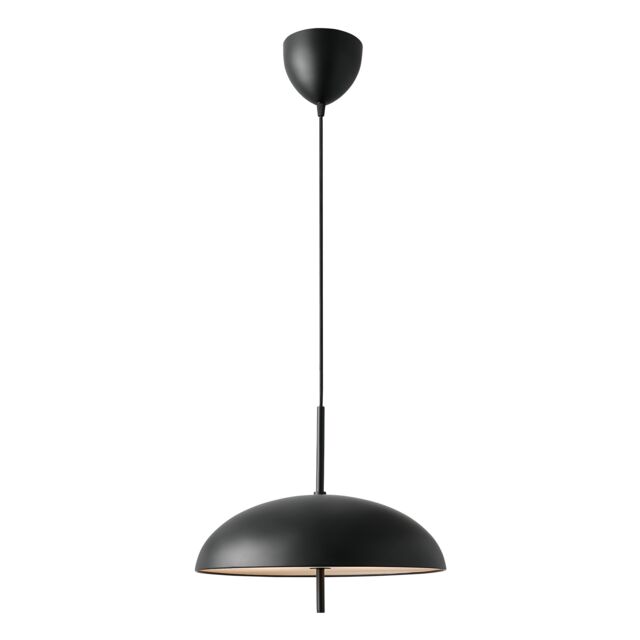 Nordlux Versale Indoor Pendant Light Black Metal E27 Diffused - Mains Powered, IP20