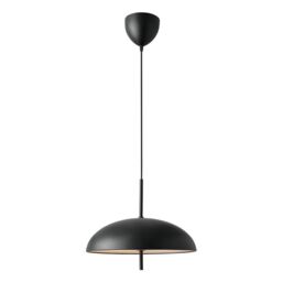 Nordlux Versale Indoor Pendant Light Black Metal E27 Diffused - Mains Powered, IP20