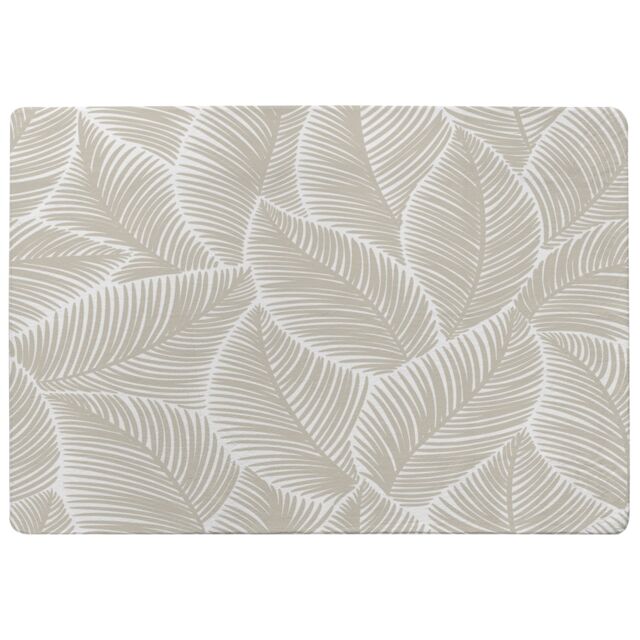 Beige Leaves Designer Rug Multi