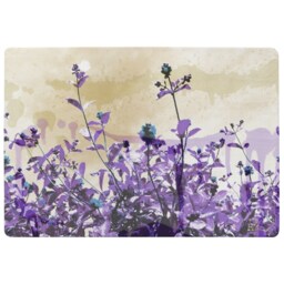 Purple Flowers Rug Multi