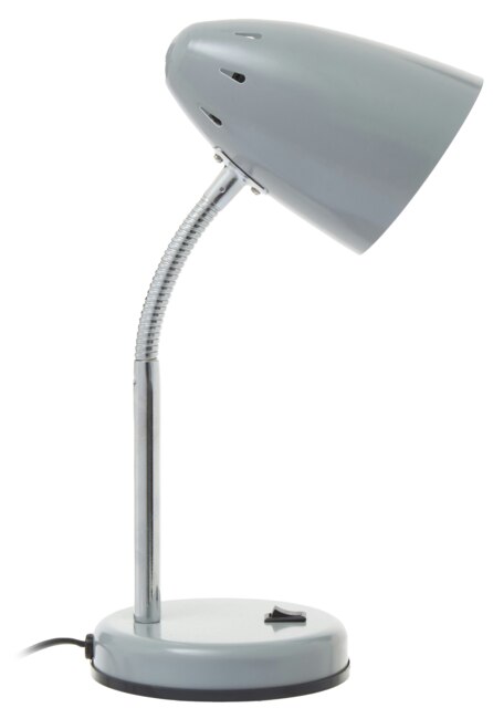Interiors by Premier Matte Grey Desk Lamp, Adjustable Living Room Desk Lamp, Minimalistic Desk Lamp for Reading & Writing