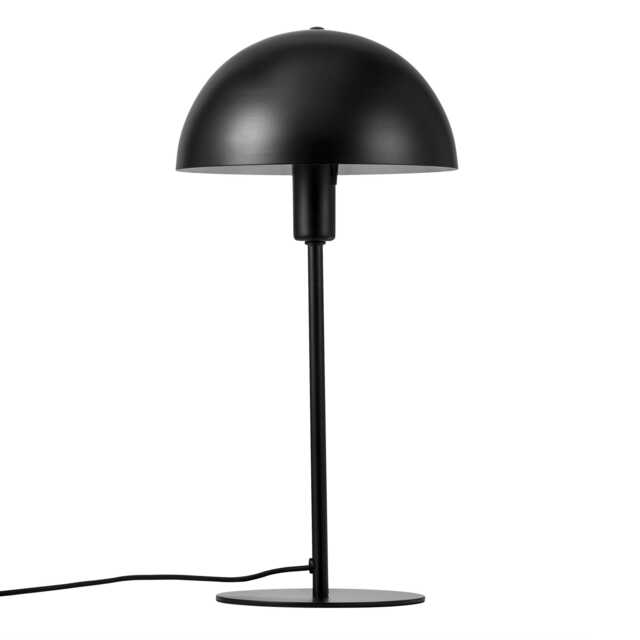 Nordlux Ellen Indoor Table Lamp Black Metal E14 Dome Shade - Mains Powered, IP20 Black Black