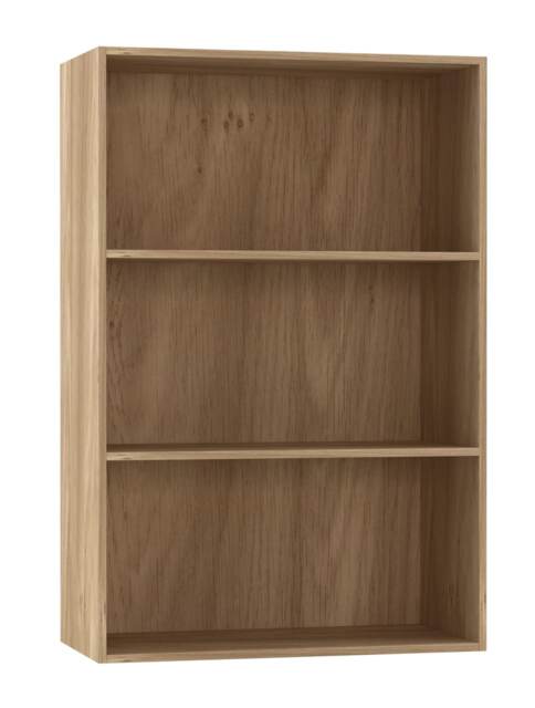3-Tier Bookcase Shelving Storage Unit- 90x60x29cm Brown 1
